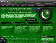 Tablet Screenshot of moneyinpakistan.com